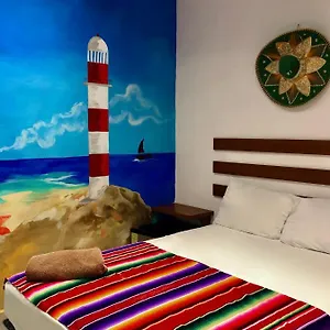 Quarto em Acomodações Particulares Leo Downtown, Cancún
